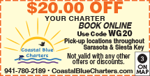 Discount Coupon for Coastal Blue Charters - Nora Patterson